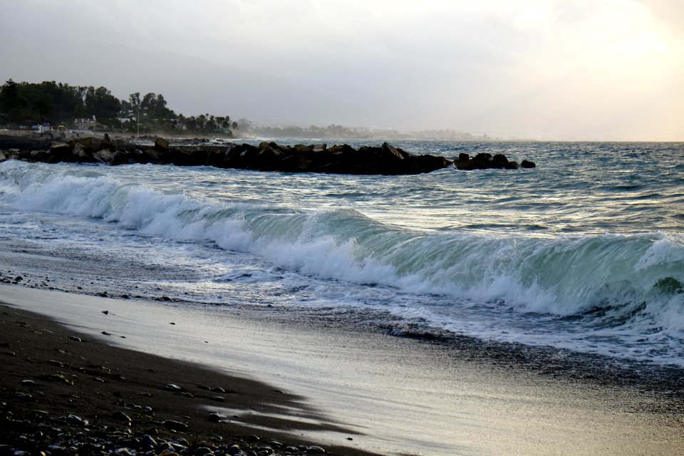 Early morning, Beach, Waves photo