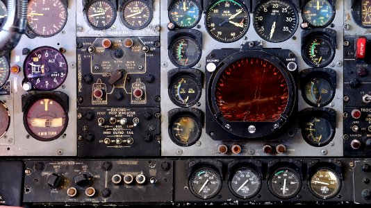 Dials, Plane, Controls photo