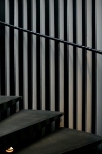 architectural photography of gray stair photo