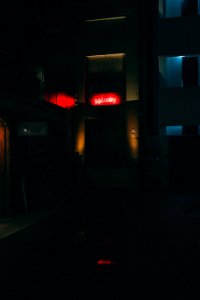 red LED signage photo
