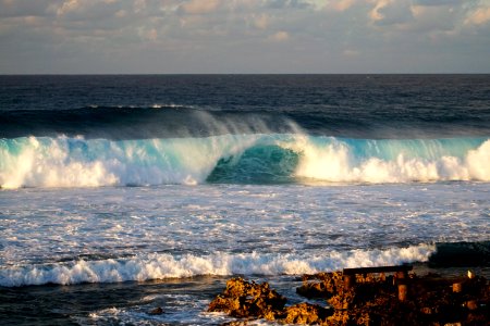 Blue, Wave, Seascape photo