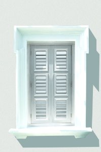 white wooden window shutter photo