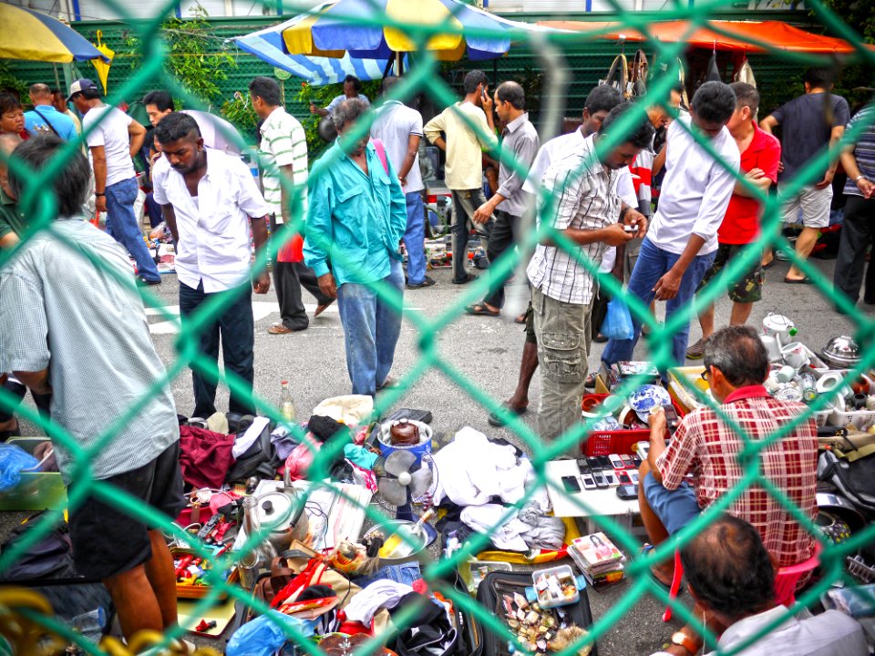 crowd on street