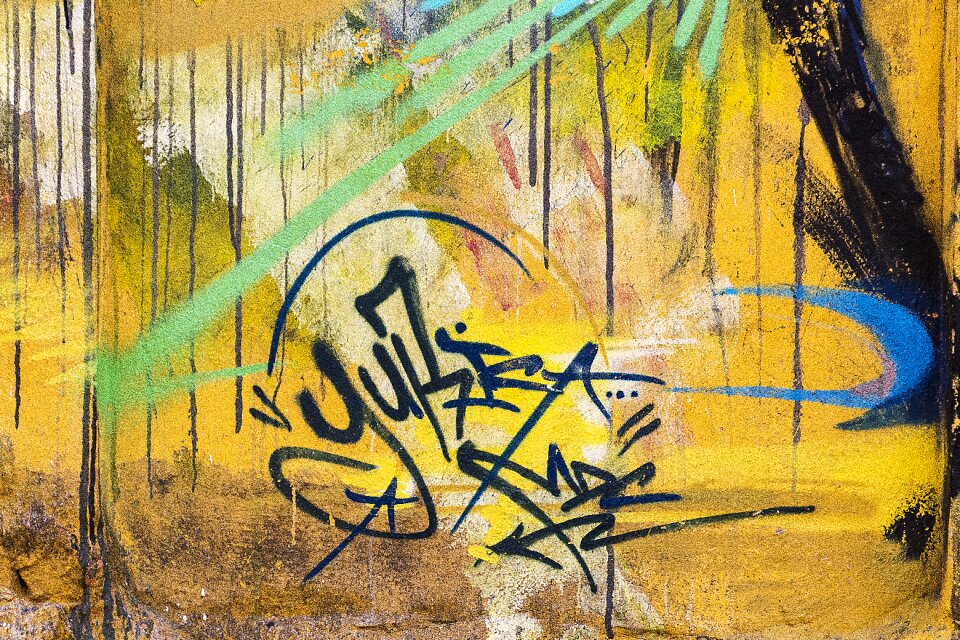 Grunge street art graffiti wall