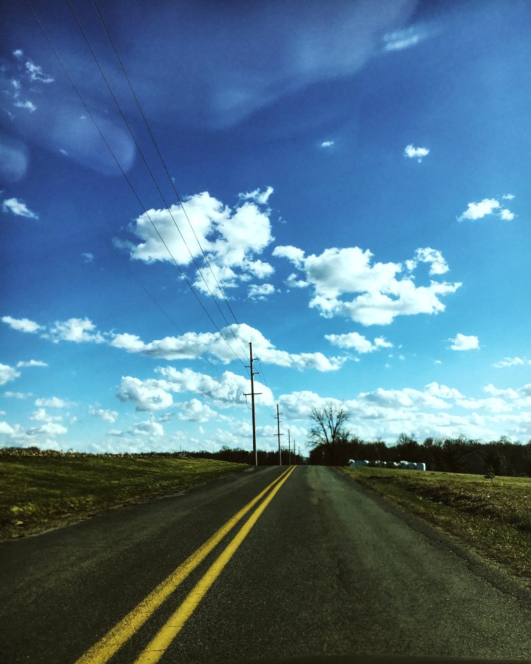 Countryside, Driving, Sky