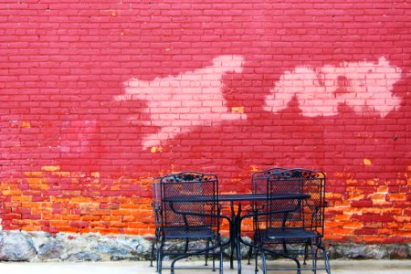 Street, Brick wall, Brick