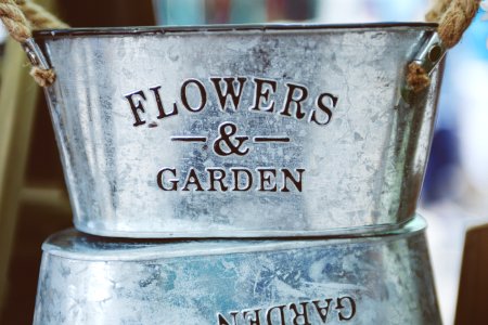 gray Flowers & Garden bucket photo