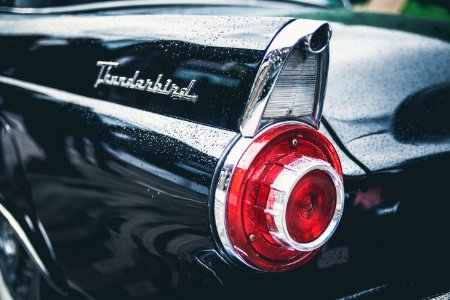 black Pontiac Thunderbird rear photo