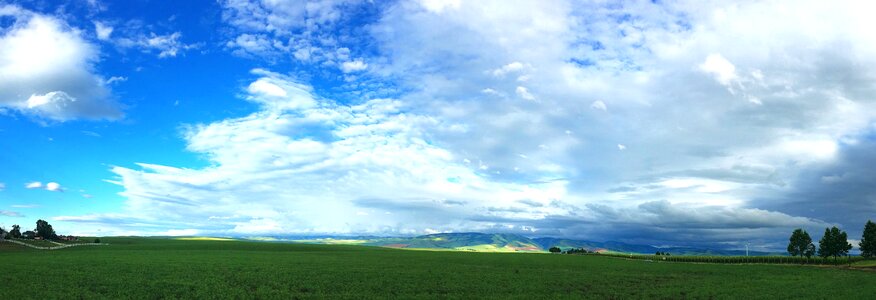 Field farming sky