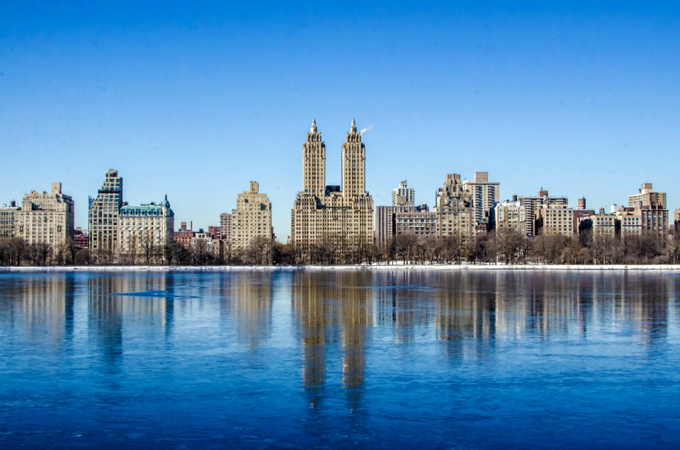 Reflection, City, Towers