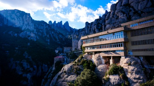 Hill, Cliff, Building
