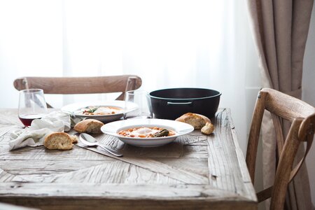 Meal table wooden