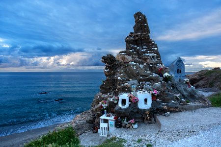 Roca virgen del mar y cristo del mar, Torrox, Spain