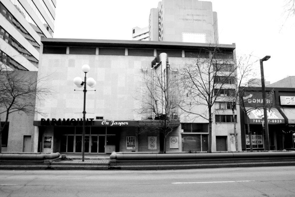 greyscale photo of building photo