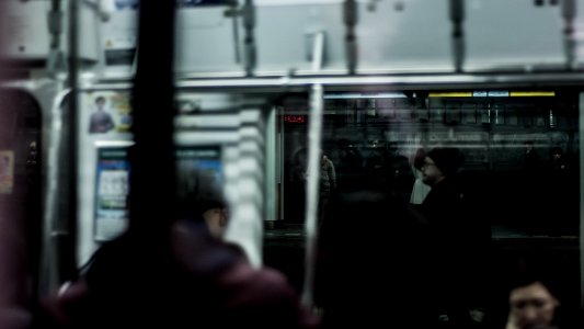 people riding train