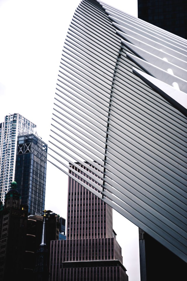 clear glass building