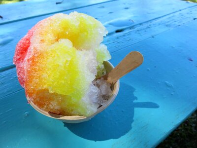 Shaved ice food summer photo