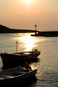 Harbour, Sunset, Sea