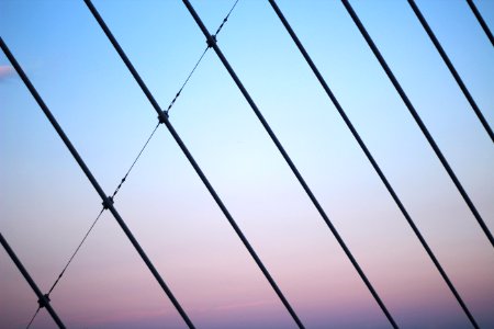Boston, Sunset, Leonard p zakim bunker hill bridge