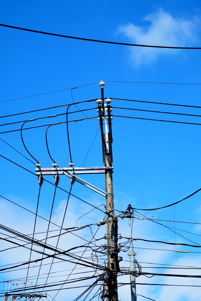 gray electric post