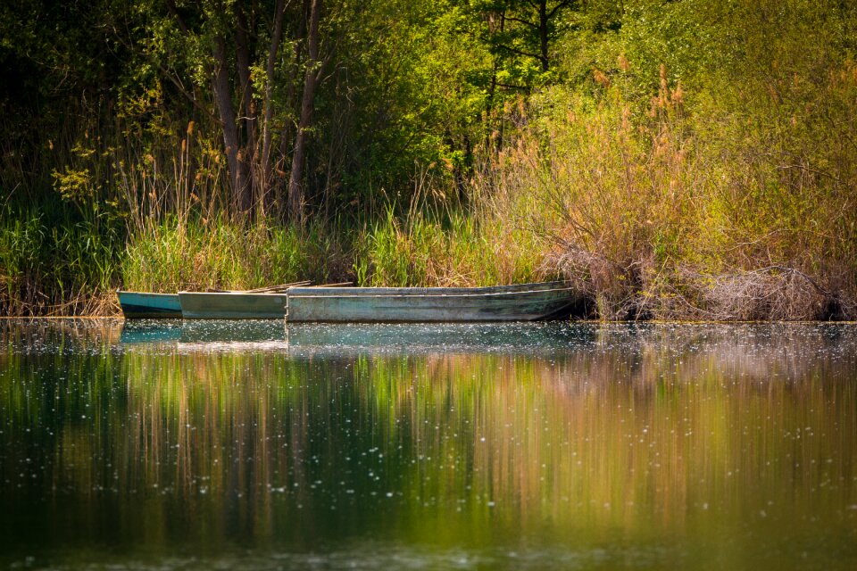 Landscape water fisherman