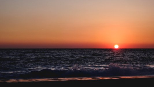 landscape photography of body of water during sunset