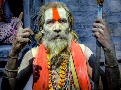 Sadu hindu person photo