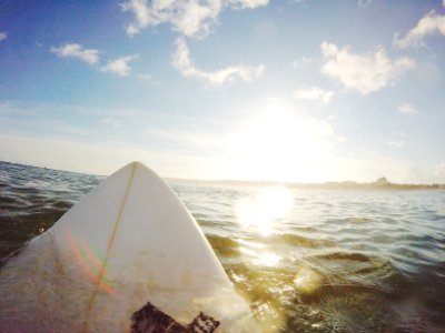 person riding a surfboard