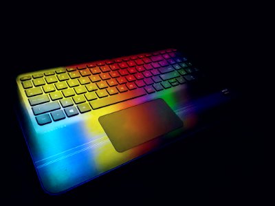 Keyboard, Dark, Night photo