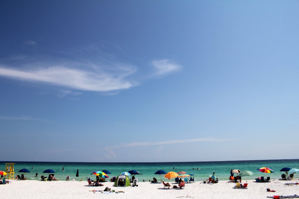 Sky, Beachgoers, Water