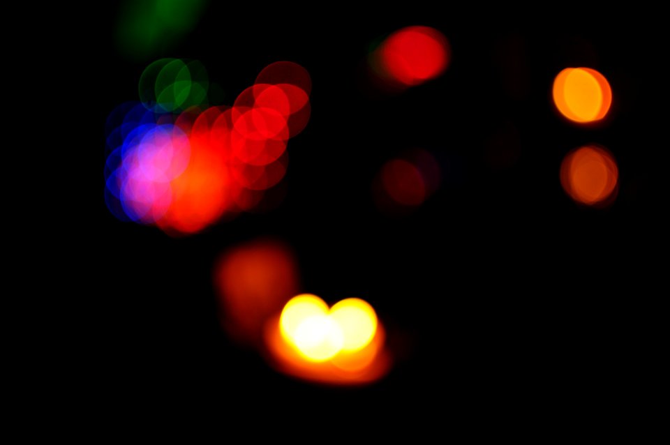 Dark, Colors, Bokeh