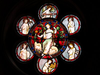 Church stained glass window history