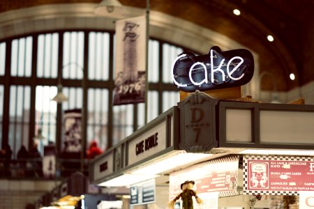 selective focus photography of cake store photo