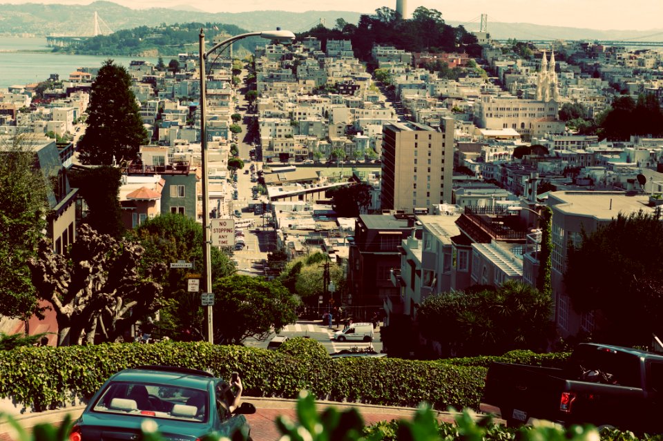 San francisco, Lombard street, United states