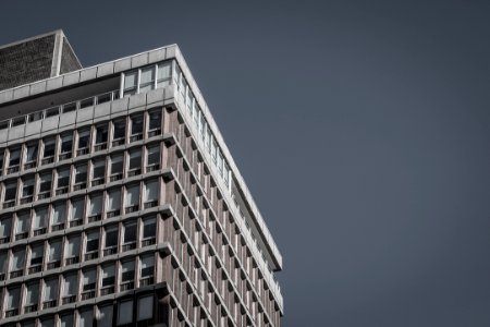 low-angle photography of high-rises building photo