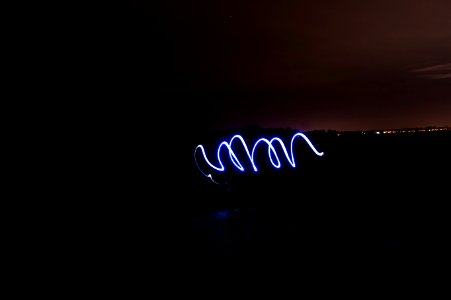 Dark, Night, Person photo