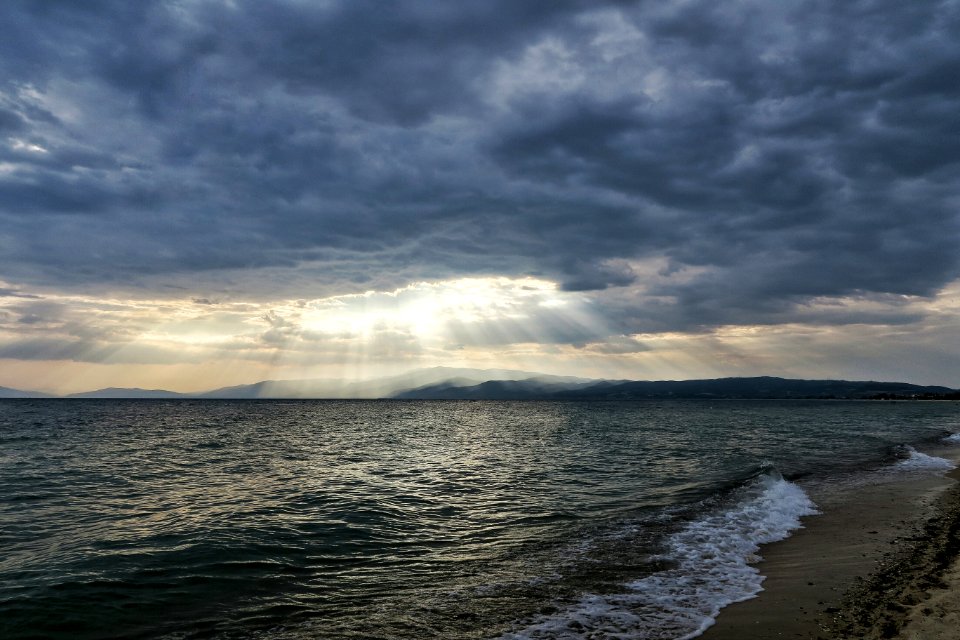 Greece, Ofrinio, Storm