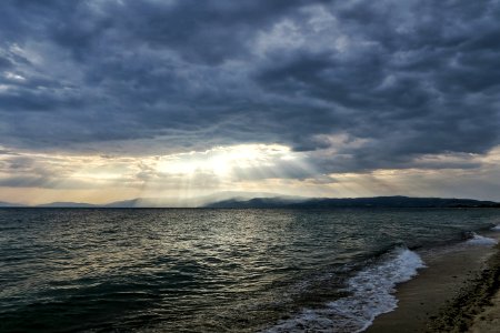 Greece, Ofrinio, Storm
