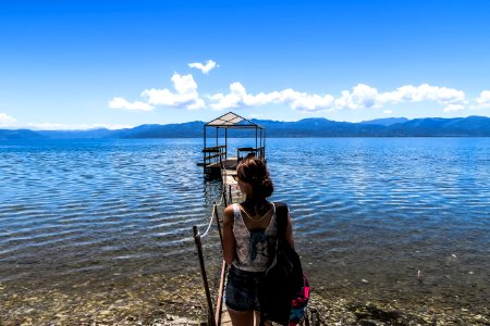 Lake trichonida, Greece, Cloud