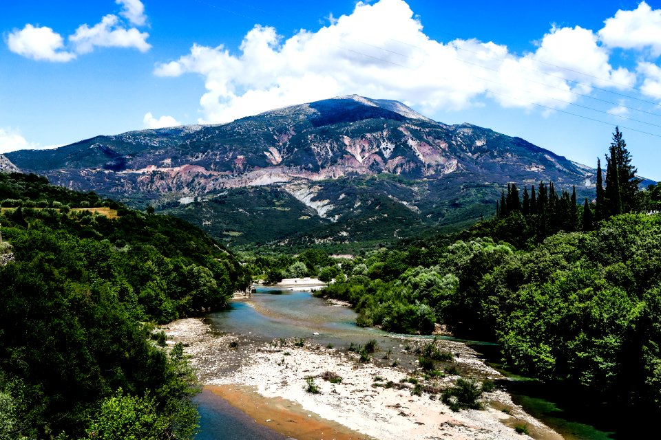 Greece, Lake trichonida, Trees