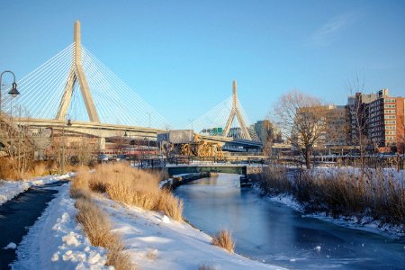 Boston, Leonard p. zakim bunker hill bridge, United states