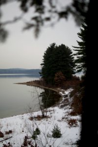 Wachusett reservoir, United states, Ice photo