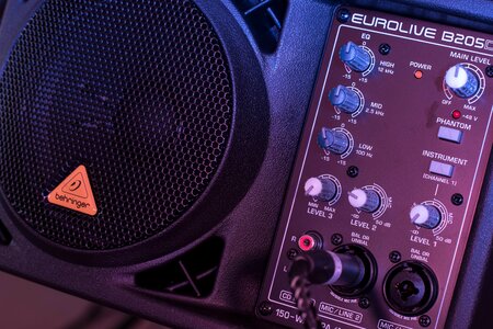 Music stage speakers