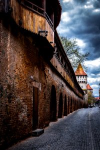 City wall, Sibiu, Romania photo