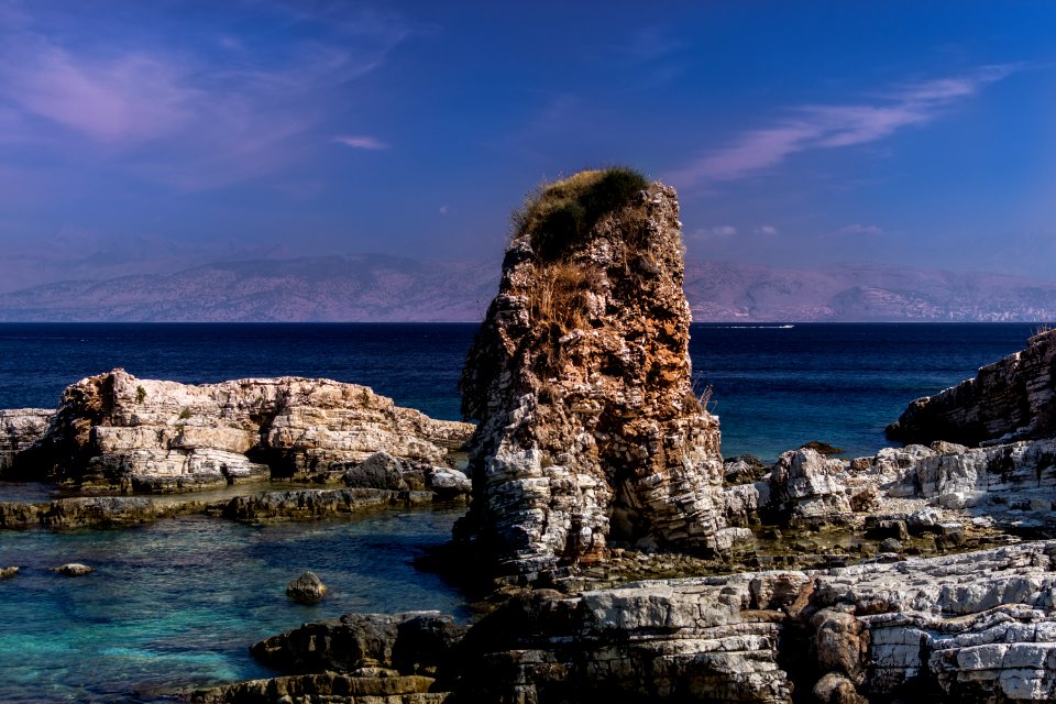 Greece, Kassiopi, Rocks