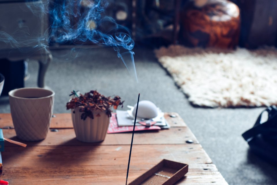Table, Wood, Smoke