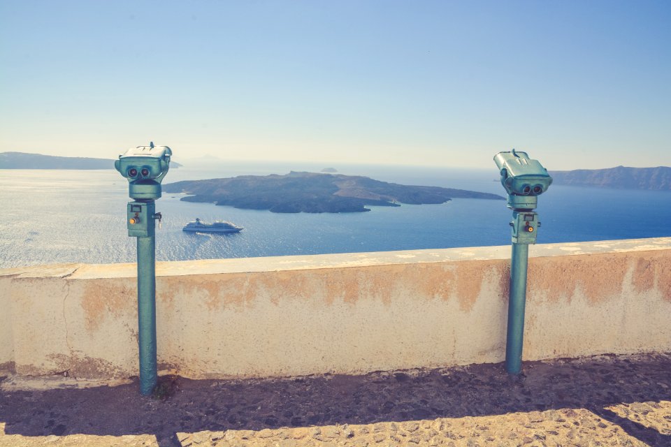 Fira, Greece, Binocular