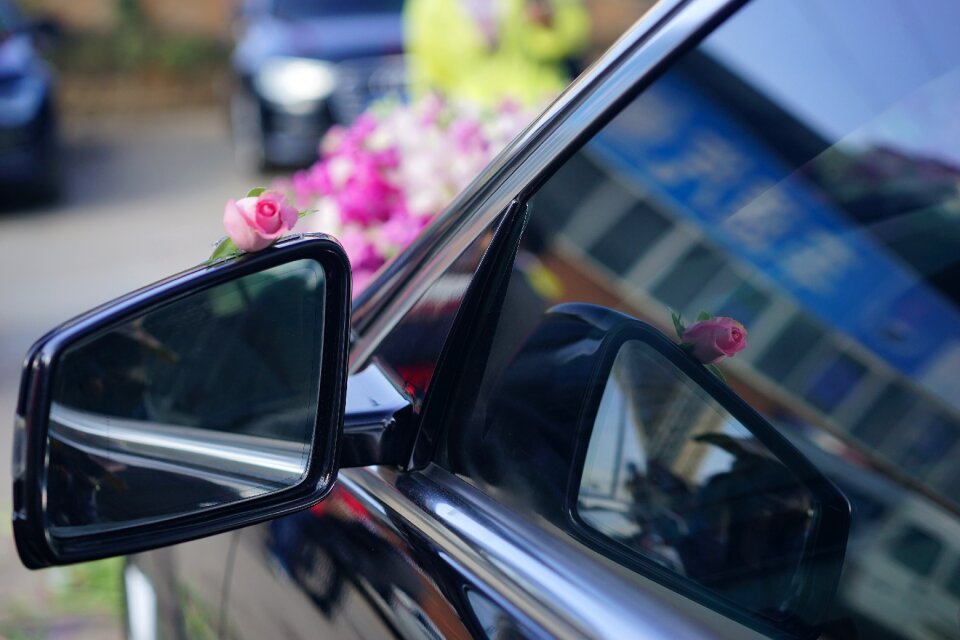 Decoration flower mirror