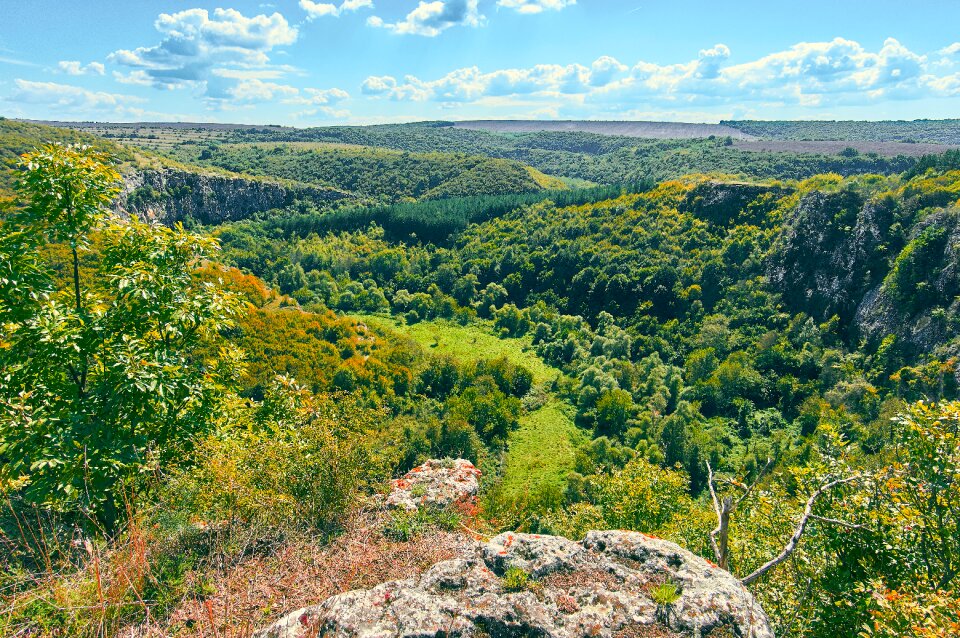 Cumulus clouds bulgaria landscape