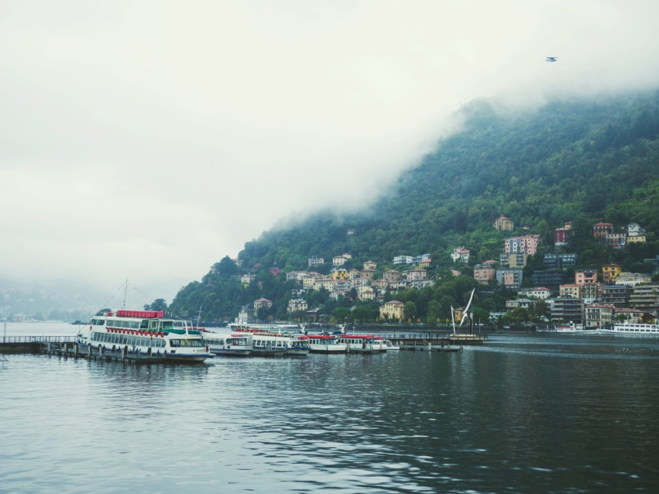 Mountain, Town, Ship